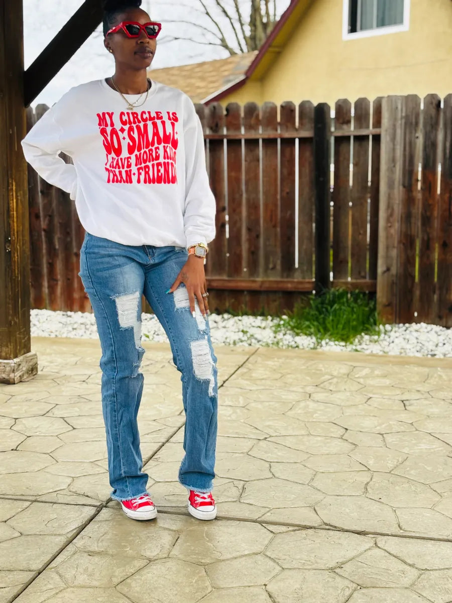 My Circle so Small I Have More Kids Than Friends Sweatshirt