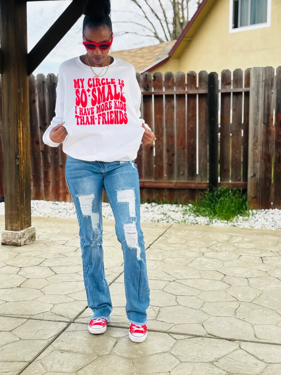 My Circle so Small I Have More Kids Than Friends Sweatshirt