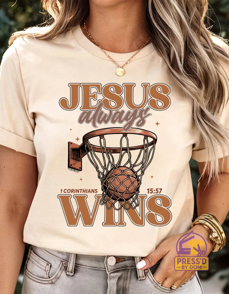 Jesus Always Win Graphic Tee