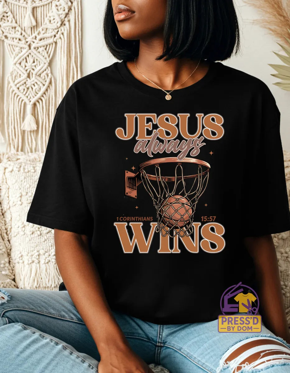 Jesus Always Win Graphic Tee