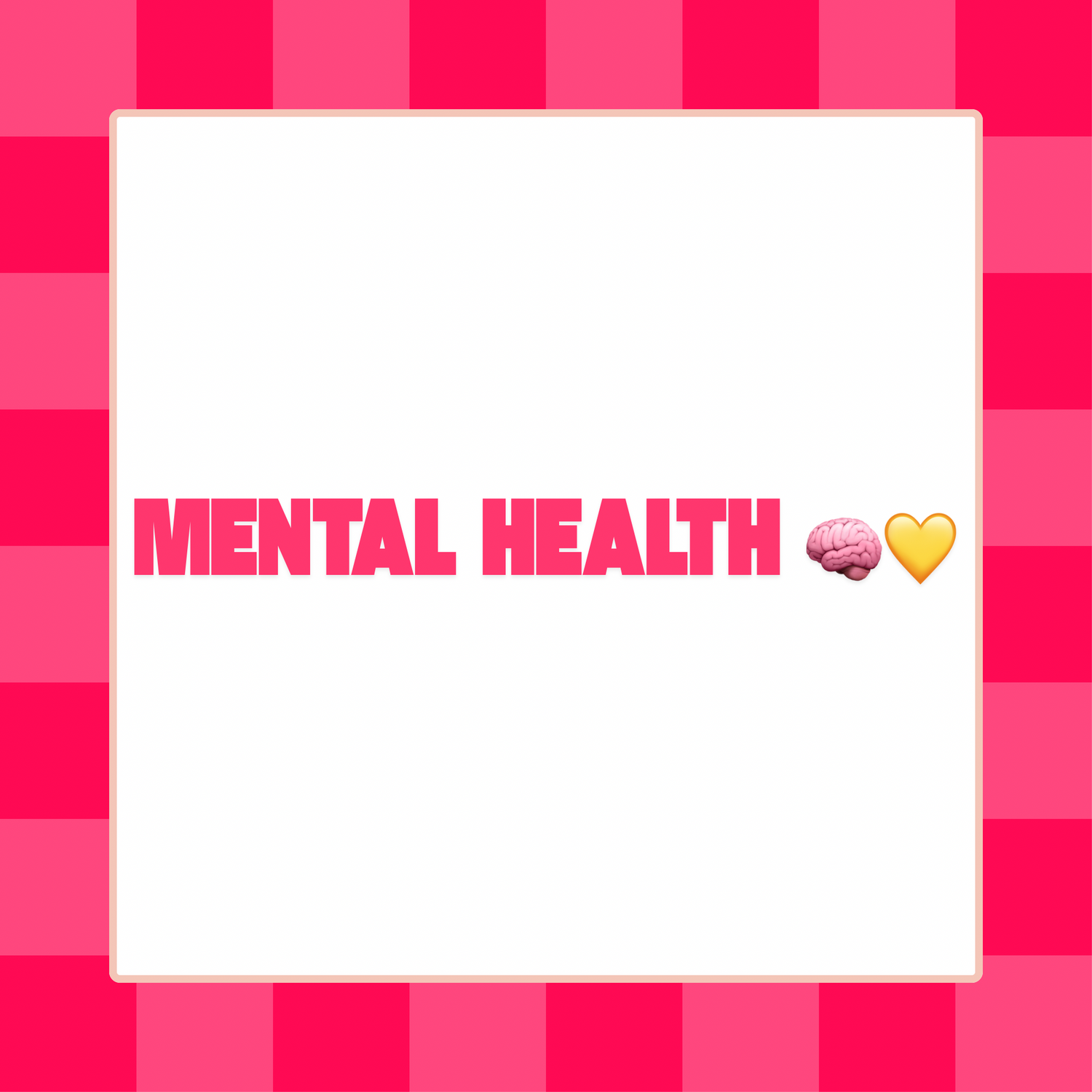 Mental Health 🧠 (Stickers for journals, tees, sweatshirts with gentle reminders)