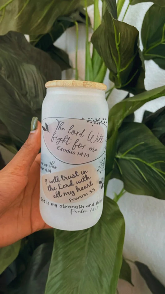Bible Affirmation Glass Cup